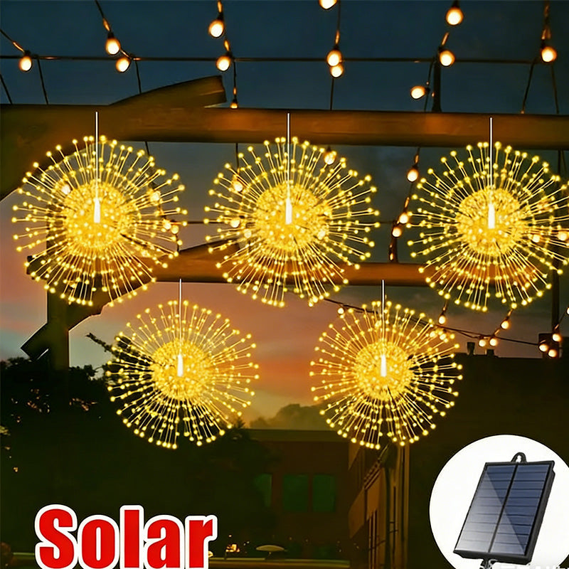 🔥Solange der Vorrat reicht 40 % Rabatt!🎉Solar-Feuerwerks-Lichterkette für Garten und Partys