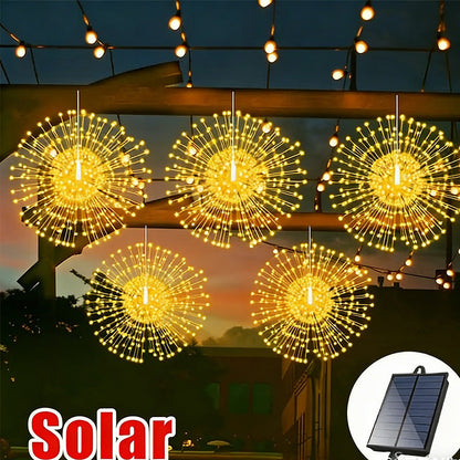 🔥Solange der Vorrat reicht 40 % Rabatt!🎉Solar-Feuerwerks-Lichterkette für Garten und Partys