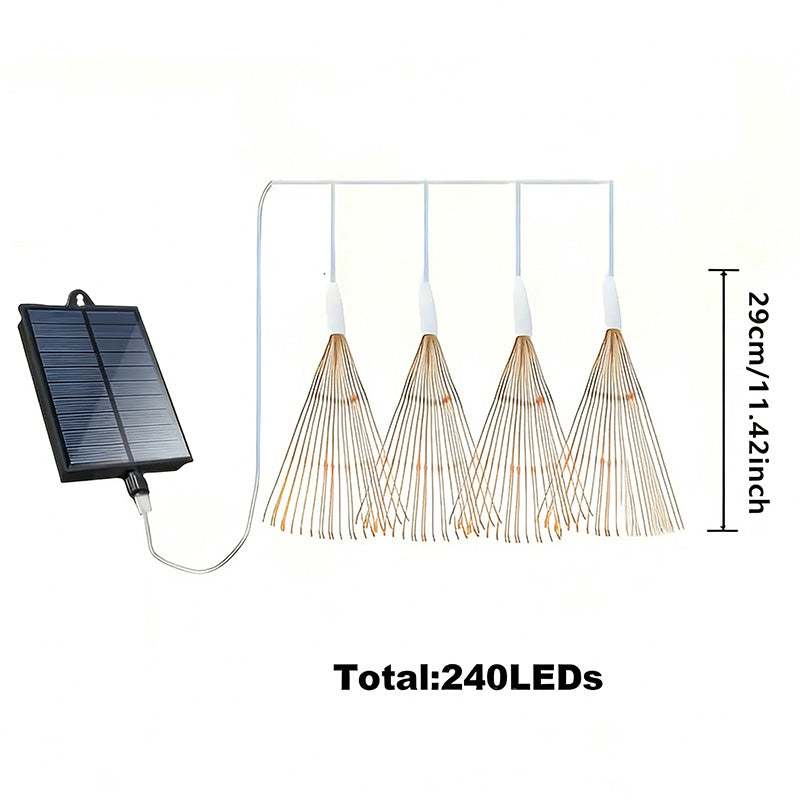 🔥Solange der Vorrat reicht 40 % Rabatt!🎉Solar-Feuerwerks-Lichterkette für Garten und Partys