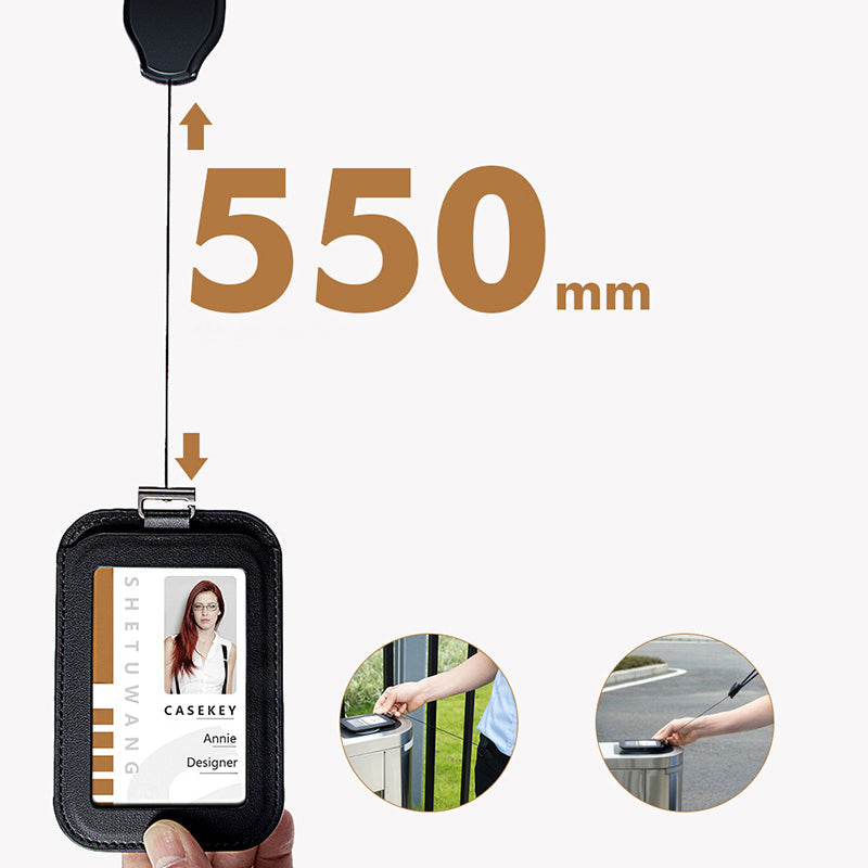 🪪 50% RABATT! 🎗️ Einziehbarer Ausweishalter mit Umhängeband – Ausziehbare Schnur, Sicherer Halt & Praktisch für Alltag 🔒