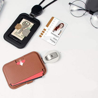 🪪 50% RABATT! 🎗️ Einziehbarer Ausweishalter mit Umhängeband – Ausziehbare Schnur, Sicherer Halt & Praktisch für Alltag 🔒