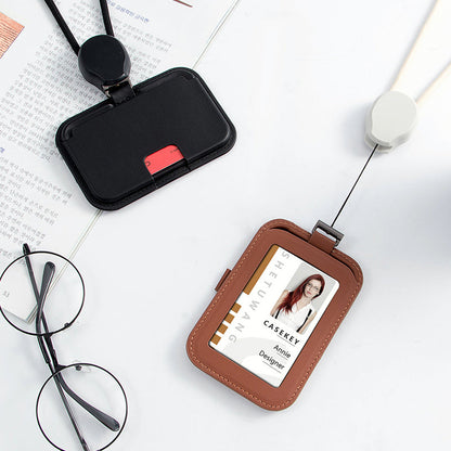 🪪 50% RABATT! 🎗️ Einziehbarer Ausweishalter mit Umhängeband – Ausziehbare Schnur, Sicherer Halt & Praktisch für Alltag 🔒