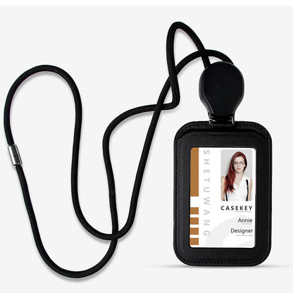 🪪 50% RABATT! 🎗️ Einziehbarer Ausweishalter mit Umhängeband – Ausziehbare Schnur, Sicherer Halt & Praktisch für Alltag 🔒
