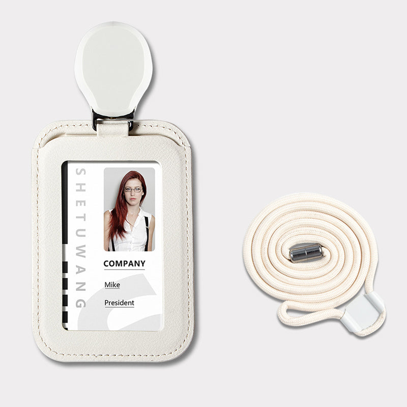 🪪 50% RABATT! 🎗️ Einziehbarer Ausweishalter mit Umhängeband – Ausziehbare Schnur, Sicherer Halt & Praktisch für Alltag 🔒