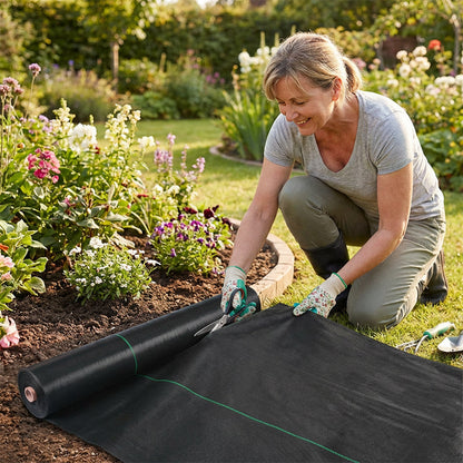 🔥 50 % Rabatt !⛏🌿 Unkrautvlies – Sonnenschutz, atmungsaktiv und ideal für Beete und Wege 📉