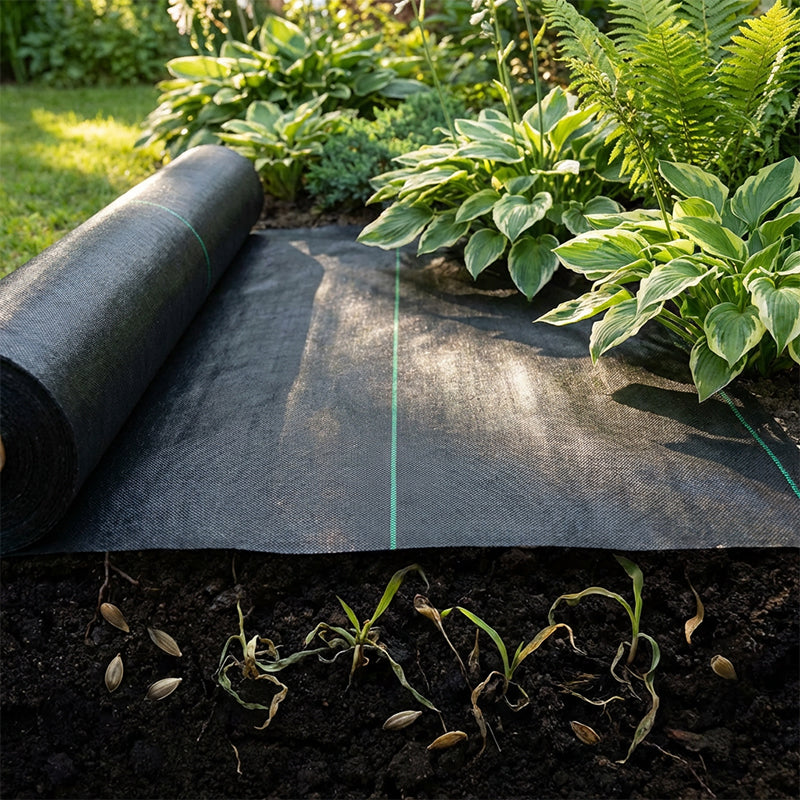 🔥 50 % Rabatt !⛏🌿 Unkrautvlies – Sonnenschutz, atmungsaktiv und ideal für Beete und Wege 📉