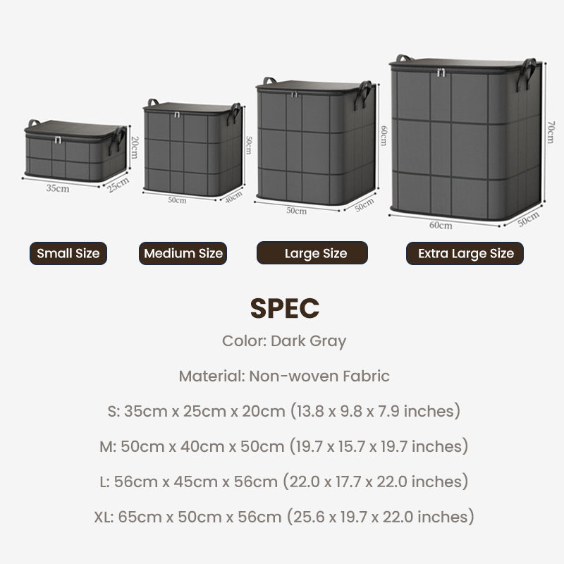 🧺JETZT 60 % RABATT!🛏️ Staubschutzhülle für Bettdecken und Bettwäsche – Großes Fassungsvermögen, strapazierfähiges Vliesmaterial & faltbares Design 🌿