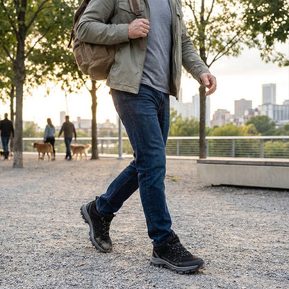 🥾 60% RABATT! ⛰️ Herren Leichte Wanderschuhe – Atmungsaktives Mesh, Rutschfeste Sohle & Gepolsterte Einlage 🌲