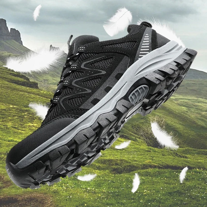 🥾 60% RABATT! ⛰️ Herren Leichte Wanderschuhe – Atmungsaktives Mesh, Rutschfeste Sohle & Gepolsterte Einlage 🌲