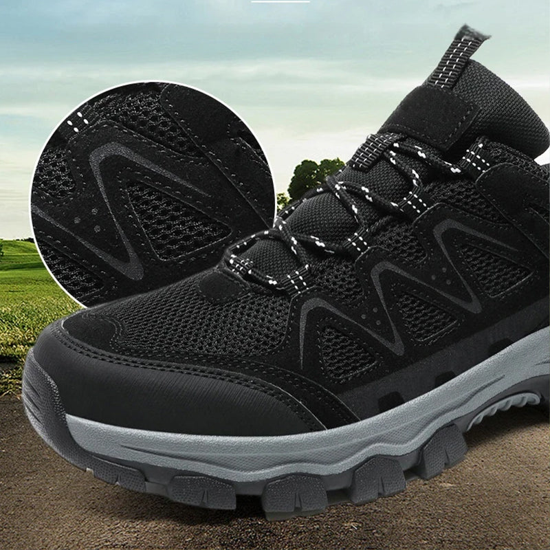 🥾 60% RABATT! ⛰️ Herren Leichte Wanderschuhe – Atmungsaktives Mesh, Rutschfeste Sohle & Gepolsterte Einlage 🌲