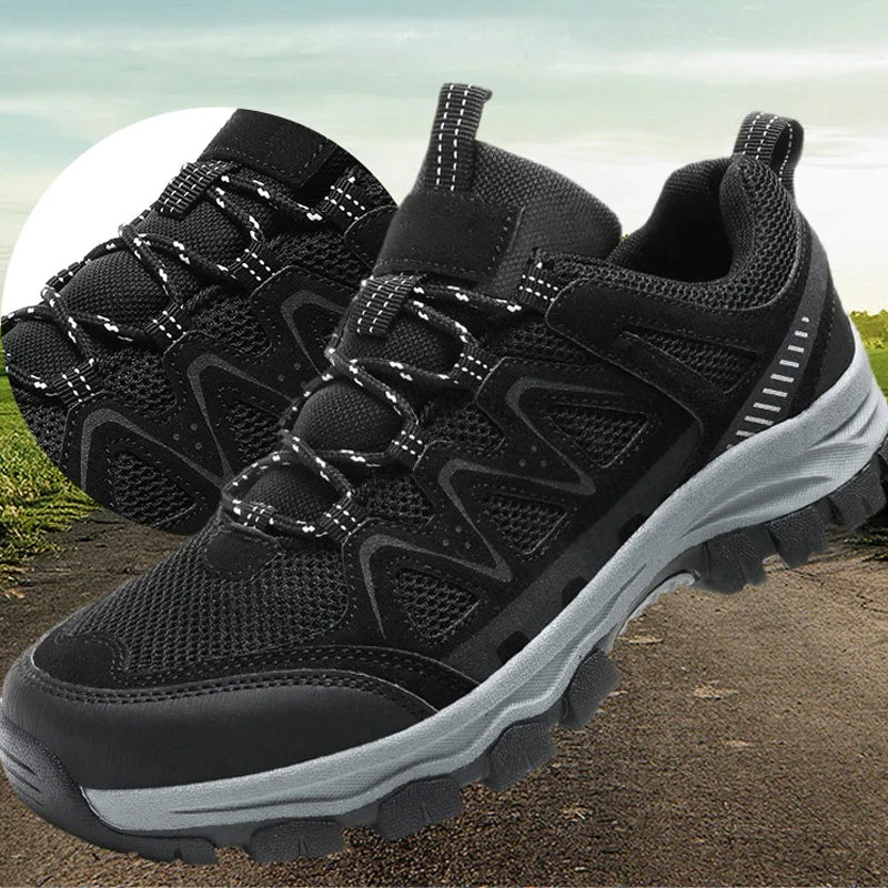 🥾 60% RABATT! ⛰️ Herren Leichte Wanderschuhe – Atmungsaktives Mesh, Rutschfeste Sohle & Gepolsterte Einlage 🌲