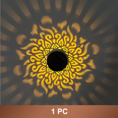 💎 60% RABATT! 💎 Solar-Mandalaleuchte für Garten & Terrasse – 2-in-1 Boden- & Wandleuchte mit Vintage-Projektion, IP65 & Rostfrei 🌿🌙