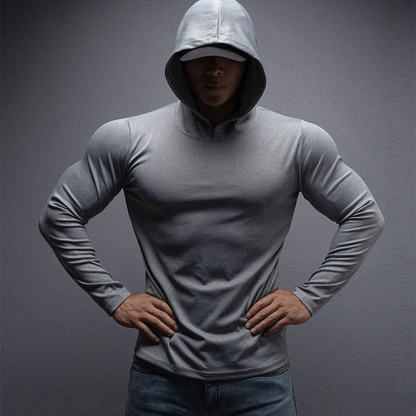 💪✨ 2026 Neue Kollektion! Stretch-Fit Fitness-Hoodie für Herren mit langen Ärmeln 👕🔥