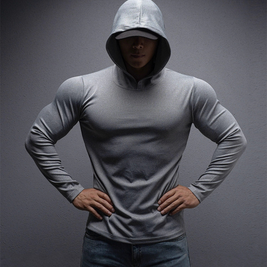 💪✨ 2026 Neue Kollektion! Stretch-Fit Fitness-Hoodie für Herren mit langen Ärmeln 👕🔥