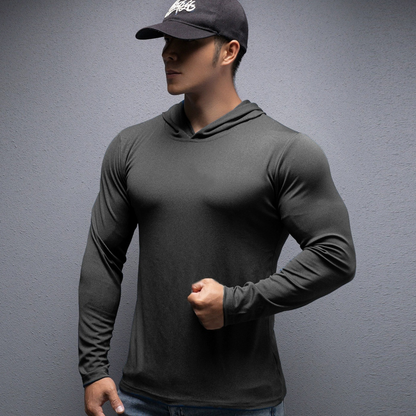 💪✨ 2026 Neue Kollektion! Stretch-Fit Fitness-Hoodie für Herren mit langen Ärmeln 👕🔥
