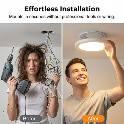💎50% Rabatt✨Wiederaufladbare LED-Deckenleuchte mit Bewegungssensor💡⚡Licht per Sprachbefehl – Schluss mit dem lästigen Drücken von Schaltern🔌
