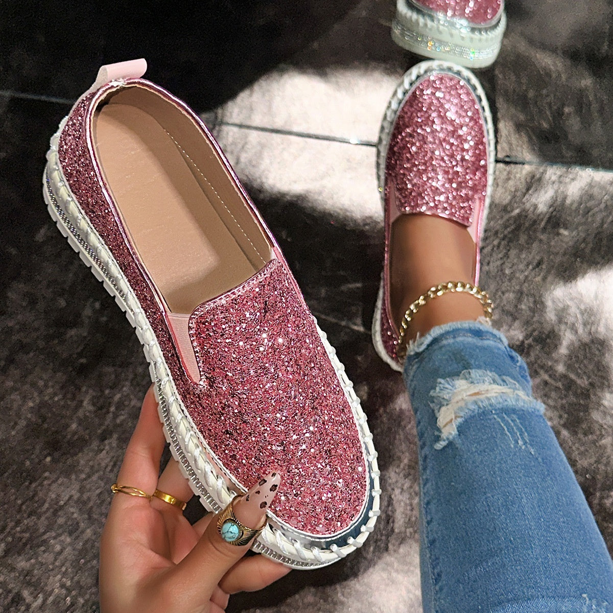 👟【Bequeme Freizeitslipper für Damen】 – Kein Bücken, kein Schnüren, einfach hineinschlüpfen und los geht’s! ✨💨