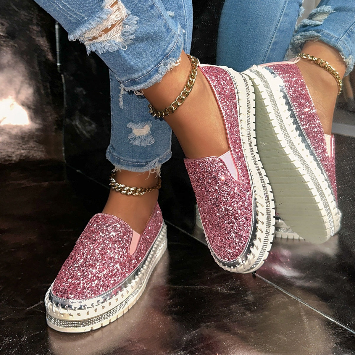 👟【Bequeme Freizeitslipper für Damen】 – Kein Bücken, kein Schnüren, einfach hineinschlüpfen und los geht’s! ✨💨