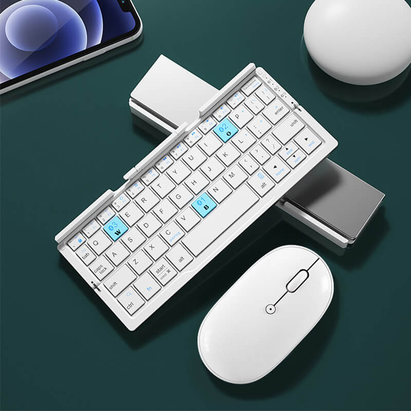 🌞Frühlingserwachen: 50% Rabatt!🎹Faltbare Mini-Bluetooth-Tastatur – Magnetischer Ständer, Universell Kompatibel & Lange Akkulaufzeit, Tragbar für Telefon/Pad/Laptop