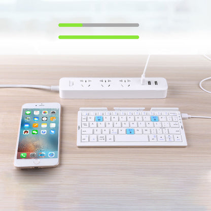 🌞Frühlingserwachen: 50% Rabatt!🎹Faltbare Mini-Bluetooth-Tastatur – Magnetischer Ständer, Universell Kompatibel & Lange Akkulaufzeit, Tragbar für Telefon/Pad/Laptop