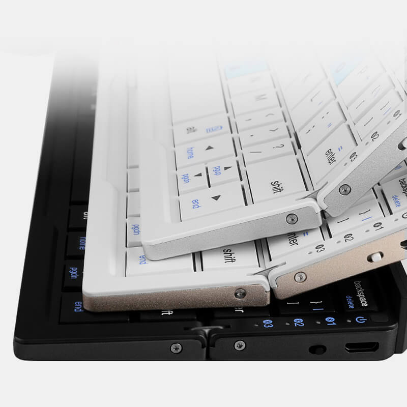 🌞Frühlingserwachen: 50% Rabatt!🎹Faltbare Mini-Bluetooth-Tastatur – Magnetischer Ständer, Universell Kompatibel & Lange Akkulaufzeit, Tragbar für Telefon/Pad/Laptop