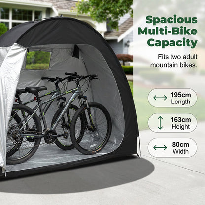⏳ 50% Rabatt nur für kurze Zeit ⏰ 🚲 Multifunktionaler tragbarer Outdoor-Aufbewahrungsschuppen für Fahrräder ⛺
