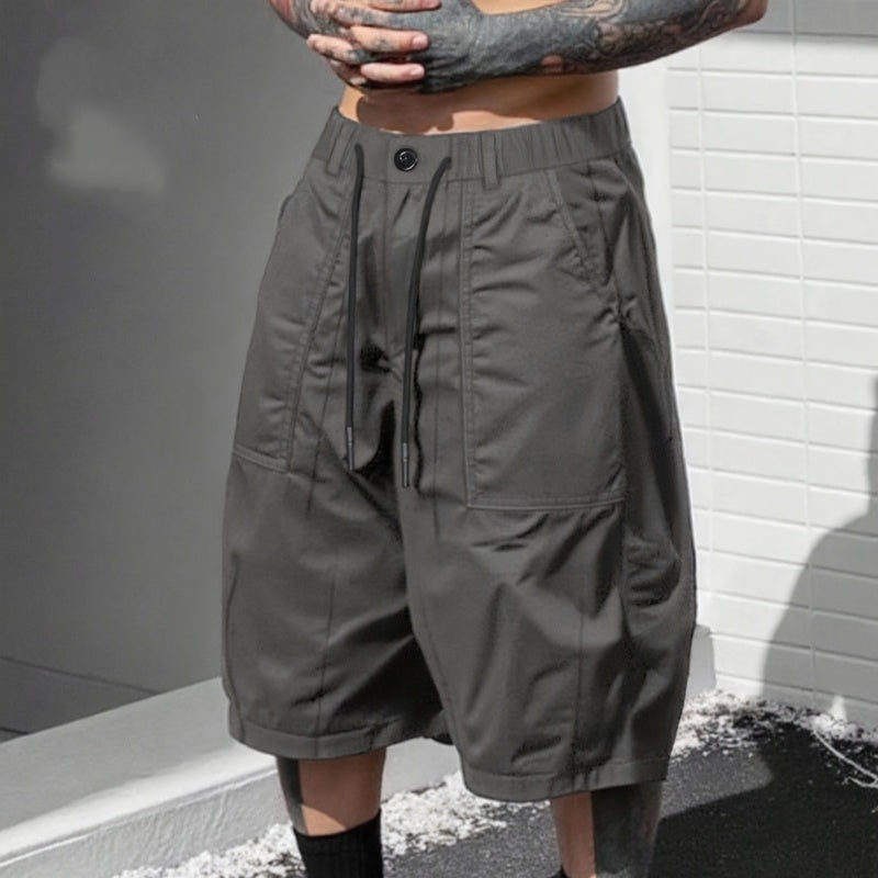 👖 50% RABATT! 🔥 Herren-Caprihose in Übergrößen – Weites Bein, Elastischer Bund mit Kordelzug & Strapazierfähiges Polyester Für Maximalen Komfort 🌞
