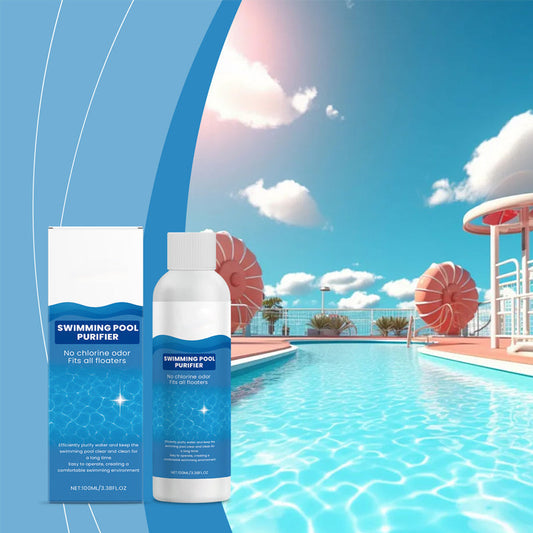 💧 Klärmittel für Schwimmbäder – kristallklares Wasser ganz ohne Aufwand! ✨ Schluss mit grünem Wasser und aggressiven Chemikalien – genießen Sie jederzeit ein gesundes, natürliches Badevergnügen. 🏊‍♂️💙