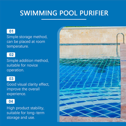 💧 Klärmittel für Schwimmbäder – kristallklares Wasser ganz ohne Aufwand! ✨ Schluss mit grünem Wasser und aggressiven Chemikalien – genießen Sie jederzeit ein gesundes, natürliches Badevergnügen. 🏊‍♂️💙