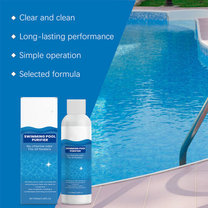 💧 Klärmittel für Schwimmbäder – kristallklares Wasser ganz ohne Aufwand! ✨ Schluss mit grünem Wasser und aggressiven Chemikalien – genießen Sie jederzeit ein gesundes, natürliches Badevergnügen. 🏊‍♂️💙