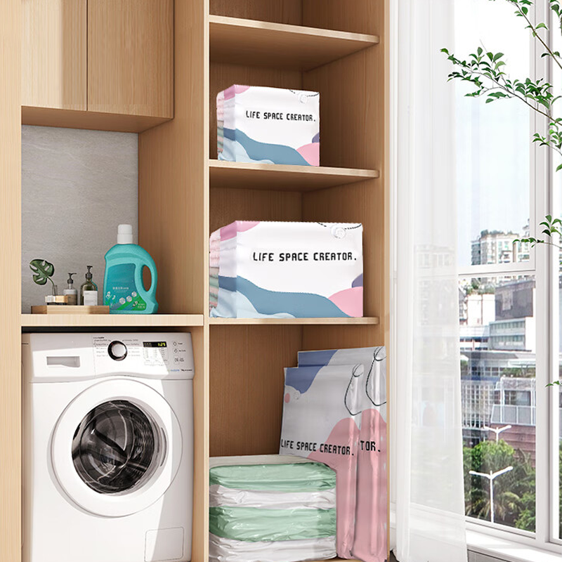 🛏️ LIMITIERTER 50% RABATT!🔥Pumpenfreie Vakuum-Kompressionsbeutel – Spart bis zu 80% Stauraum für Bettwäsche, Kleidung & Reise