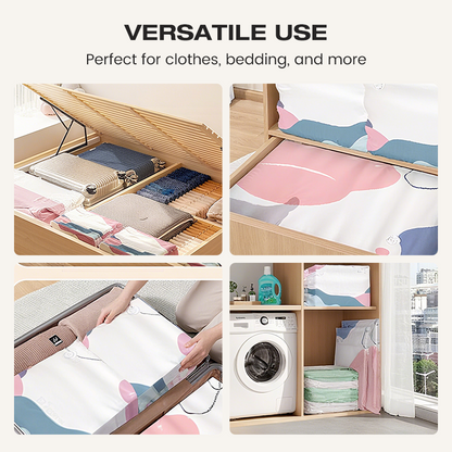 🛏️ LIMITIERTER 50% RABATT!🔥Pumpenfreie Vakuum-Kompressionsbeutel – Spart bis zu 80% Stauraum für Bettwäsche, Kleidung & Reise