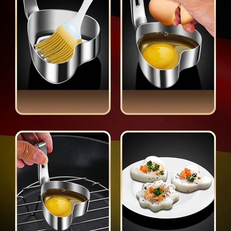 🍳 Zeitlich begrenztes Angebot! Eierringform aus Edelstahl – perfekte Eierform für Frühstück, Brunch & Party – aus hochwertigem Edelstahl, langlebig & rostfrei – einfache Handhabung & schnelle Reinigung – ideal für runde Spiegeleier, Pfannkuchen & meh