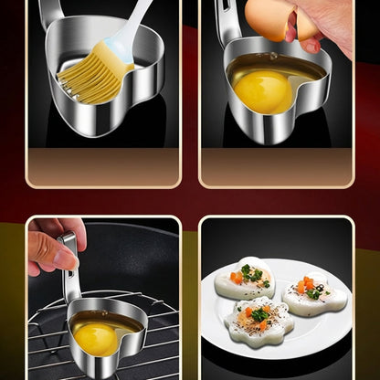 🍳 Zeitlich begrenztes Angebot! Eierringform aus Edelstahl – perfekte Eierform für Frühstück, Brunch & Party – aus hochwertigem Edelstahl, langlebig & rostfrei – einfache Handhabung & schnelle Reinigung – ideal für runde Spiegeleier, Pfannkuchen & meh