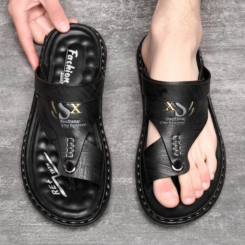 👞 50% RABATT! 🌿 Atmungsaktive Outdoor-Sandalen aus Weichem Leder in Übergrößen für Herren – Bequeme Passform, Rutschfeste Sohle & Ideal Für Lange Spaziergänge 🚶‍♂️