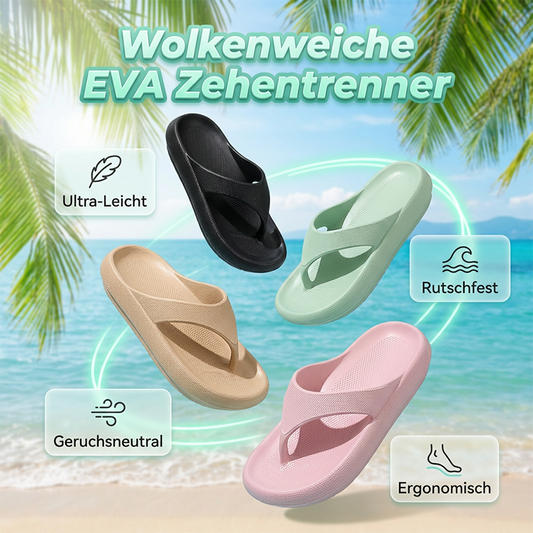 Wasserfeste Unisex-Zehentrenner für drinnen und draußen