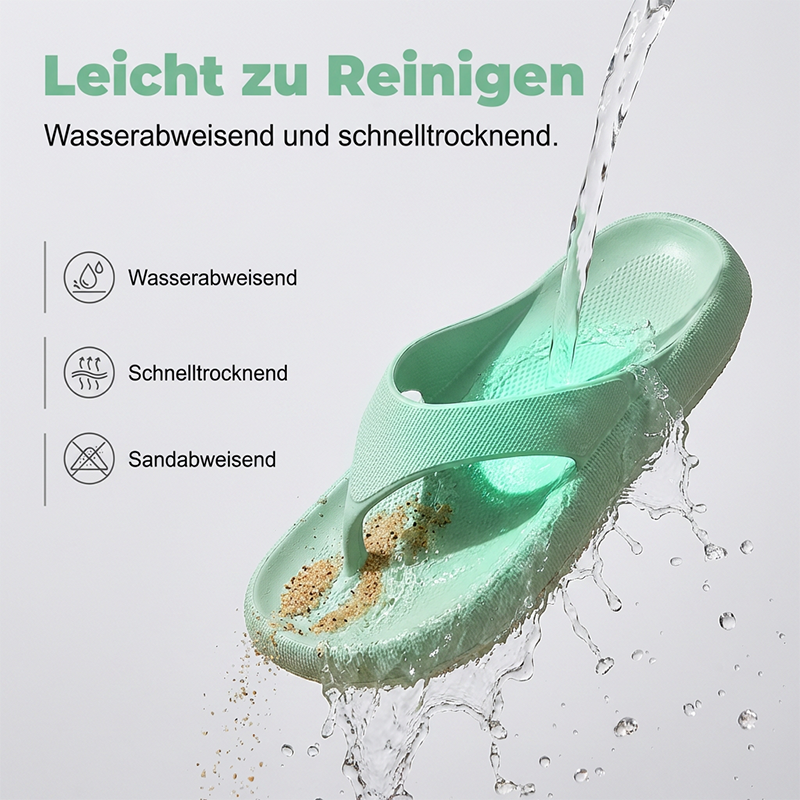 Wasserfeste Unisex-Zehentrenner für drinnen und draußen