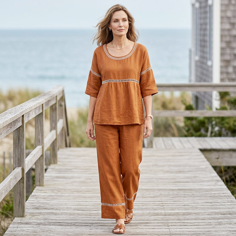 🥳2026 HEISSER VERKAUF🥳💞ÜBER 50K+ VERKAUFT!Der Inbegriff von Sommer-Chic: Figurbetontes Set aus atmungsaktivem Stoff