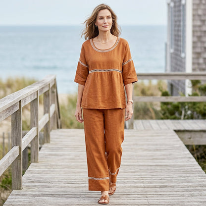 🥳2026 HEISSER VERKAUF🥳💞ÜBER 50K+ VERKAUFT!Der Inbegriff von Sommer-Chic: Figurbetontes Set aus atmungsaktivem Stoff
