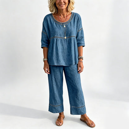 🥳2026 HEISSER VERKAUF🥳💞ÜBER 50K+ VERKAUFT!Der Inbegriff von Sommer-Chic: Figurbetontes Set aus atmungsaktivem Stoff