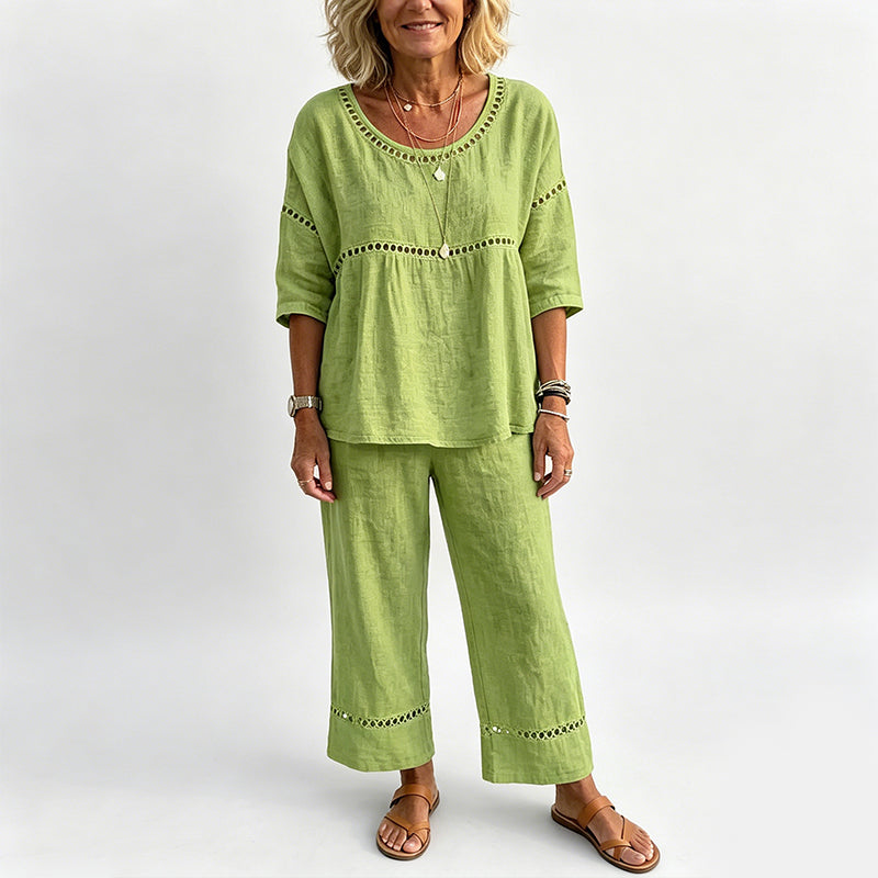 🥳2026 HEISSER VERKAUF🥳💞ÜBER 50K+ VERKAUFT!Der Inbegriff von Sommer-Chic: Figurbetontes Set aus atmungsaktivem Stoff