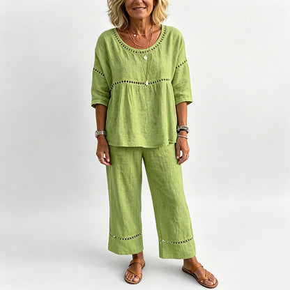 🥳2026 HEISSER VERKAUF🥳💞ÜBER 50K+ VERKAUFT!Der Inbegriff von Sommer-Chic: Figurbetontes Set aus atmungsaktivem Stoff