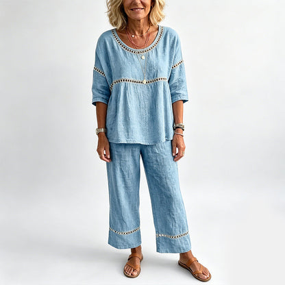 🥳2026 HEISSER VERKAUF🥳💞ÜBER 50K+ VERKAUFT!Der Inbegriff von Sommer-Chic: Figurbetontes Set aus atmungsaktivem Stoff