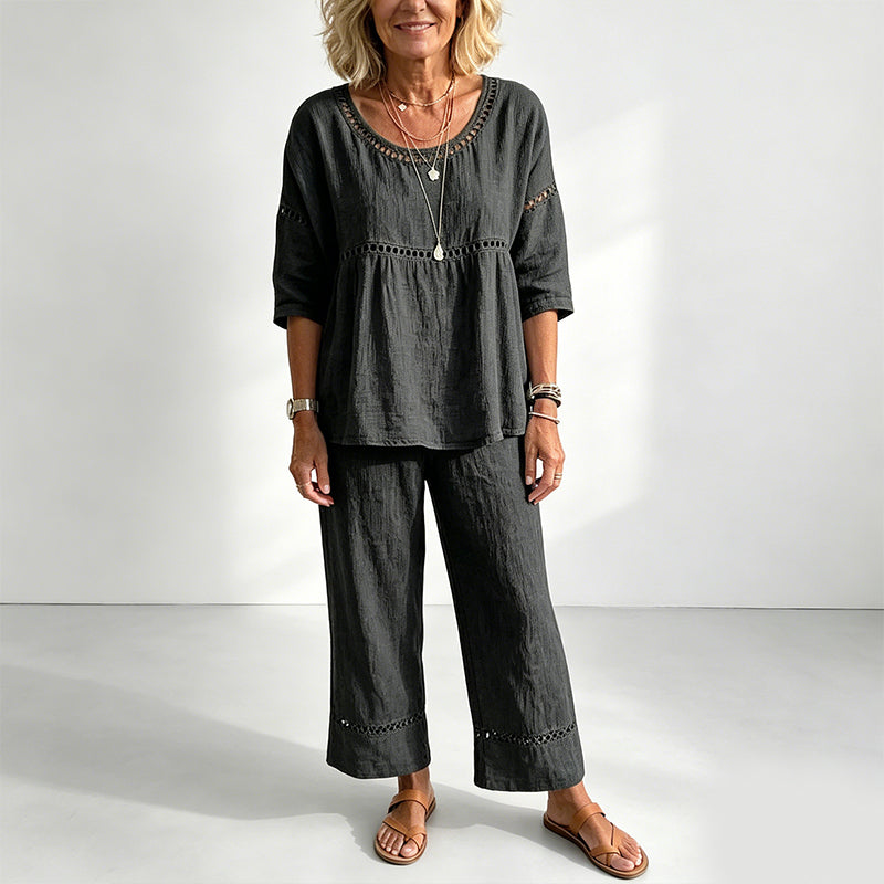🥳2026 HEISSER VERKAUF🥳💞ÜBER 50K+ VERKAUFT!Der Inbegriff von Sommer-Chic: Figurbetontes Set aus atmungsaktivem Stoff