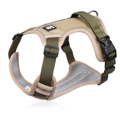 🐾 Anti-Zug Hundegeschirr mit Front-D-Ring 🦮 inkl. Leine & LED-Halsband 🔥 sicher & komfortabel
