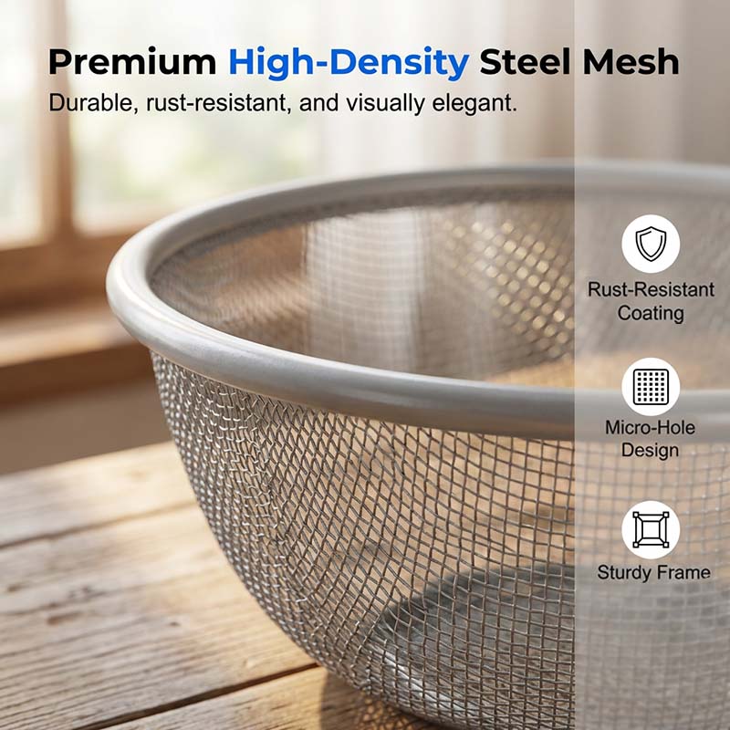 🧺 LIMITED-TIME 50% RABATT! 🍇 Obstkorb mit Deckel – Atmungsaktives Mesh, Integriertes Sieb, Praktisch
