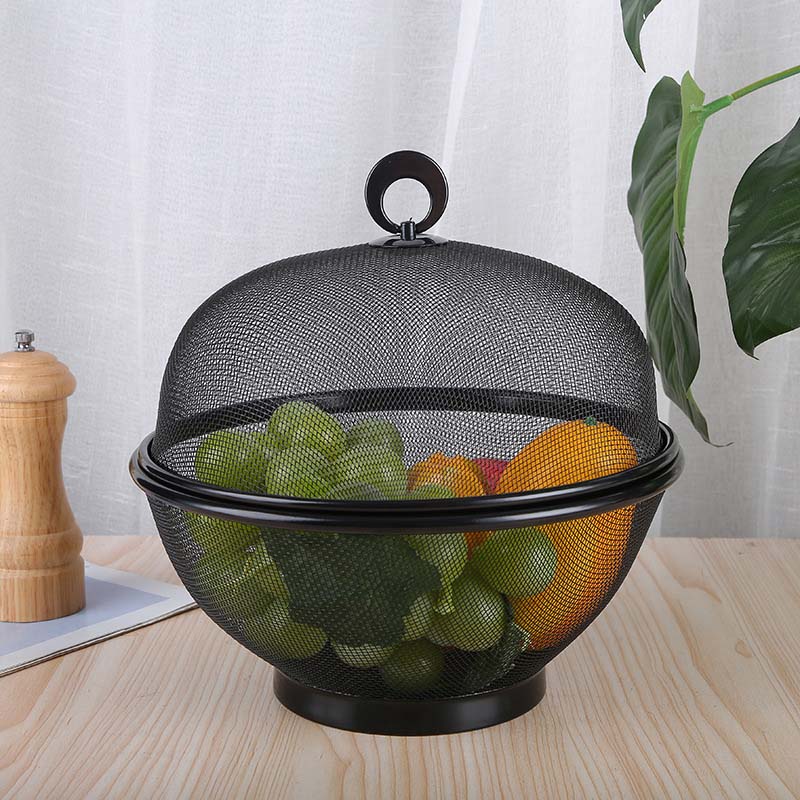 🧺 LIMITED-TIME 50% RABATT! 🍇 Obstkorb mit Deckel – Atmungsaktives Mesh, Integriertes Sieb, Praktisch