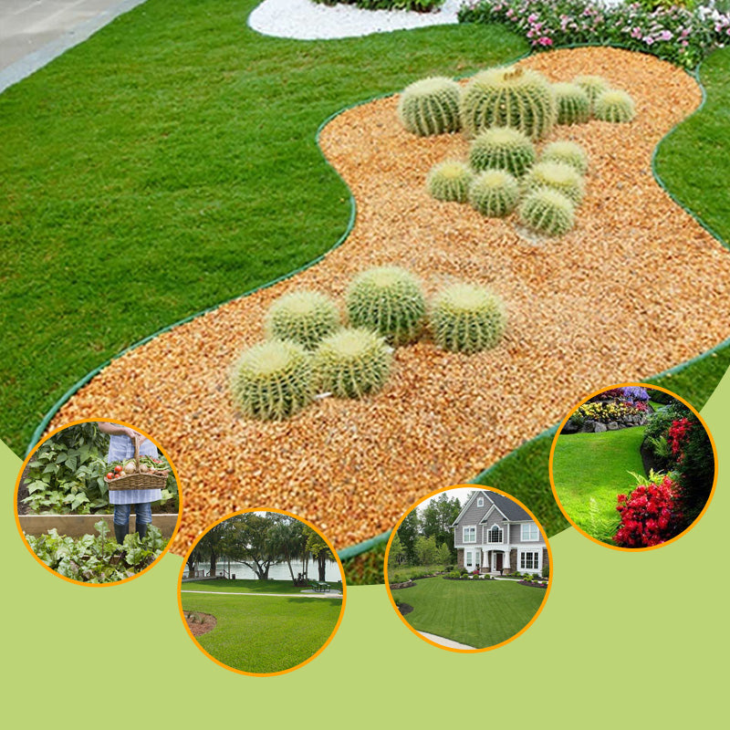 🌿 Schwarze PE-Gartenkante – flexibler Rasen- & Beetbegrenzer aus hochdichtem Kunststoff, wetterfest & einfach zu verlegen 🎉