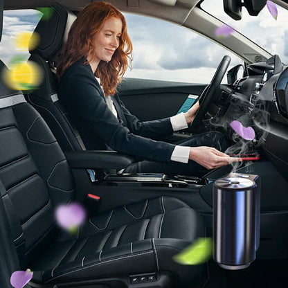 🚗💨 Intelligenter Auto-Lufterfrischer – 3x10ml Natürliches Parfüm, 45 Tage langanhaltend – Automatische Duftverteilung für frischen Innenraum