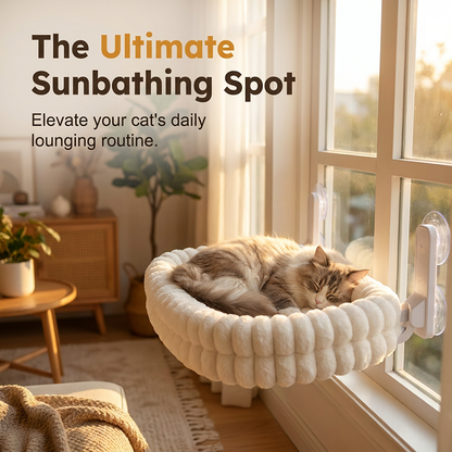 🌞Frühlingserwachen: 50% Rabatt!🐱 Klappbare Katzenhängematte fürs Fenster – 18 kg Tragkraft – Ultrazarte Plüschhülle (waschbar) – Platzsparendes Design